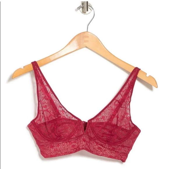 Free People Scarlet Lace Tameeka Underwire Bra Sz XS - Picture 5 of 11